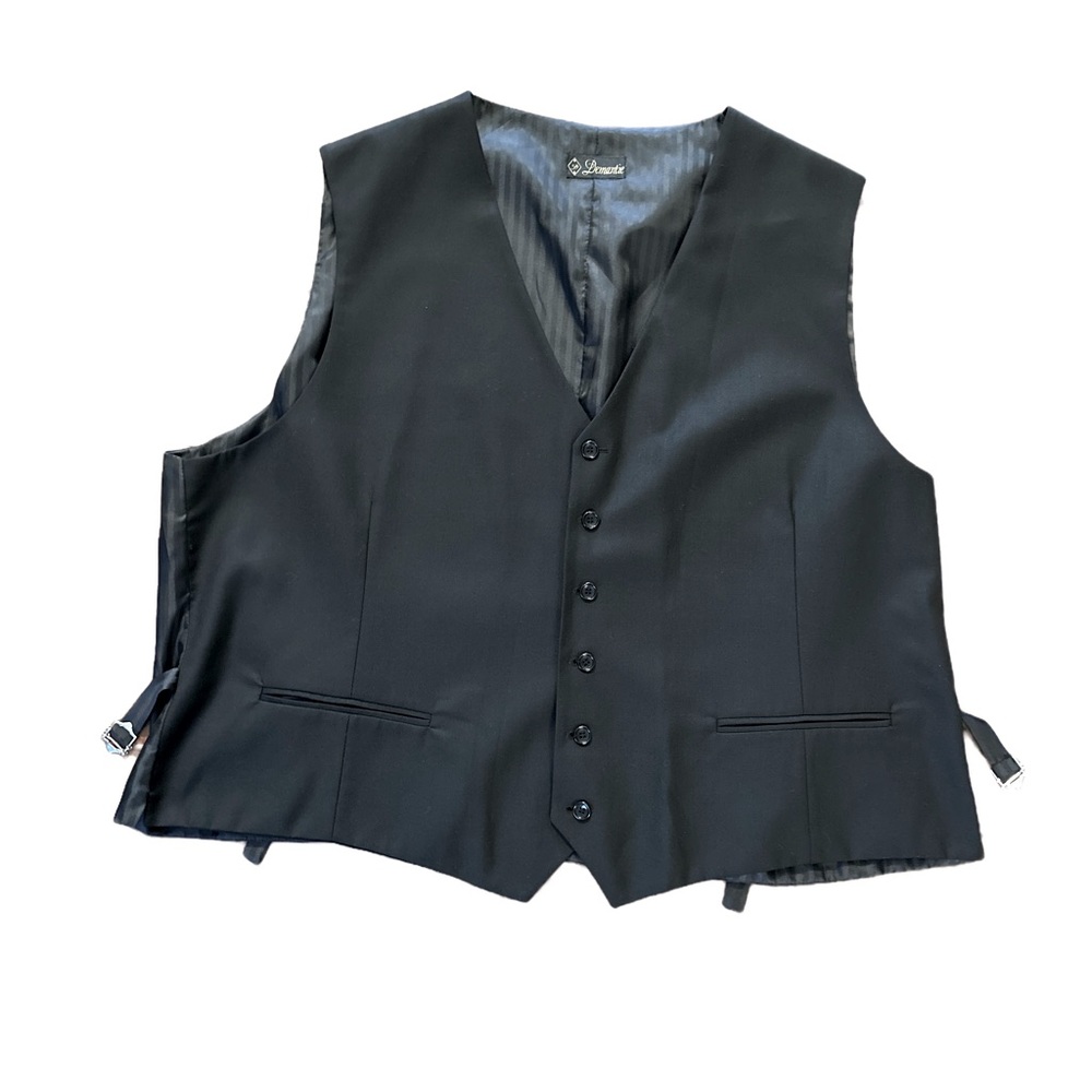 Regular Fit 2 Piece Suit 3 Button in Black